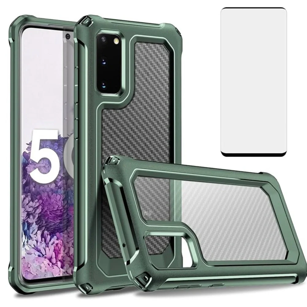 Asuwish Phone Case for Samsung Galaxy S20 5G 6.2 inch with Tempered Glass